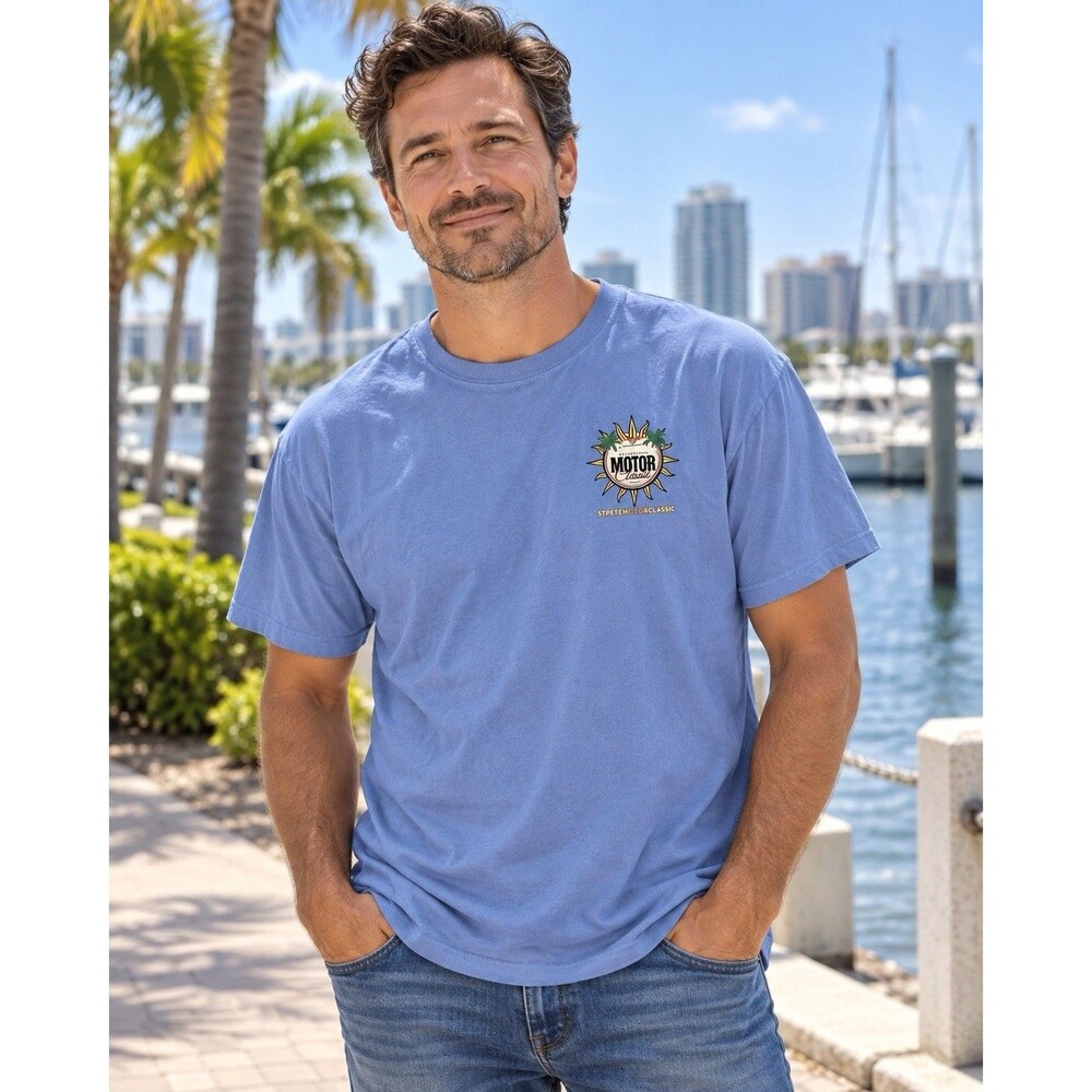 M&O Gold St Petersburg Motor Classic Yacht Club T-Shirt Blue Unisex XL Florida